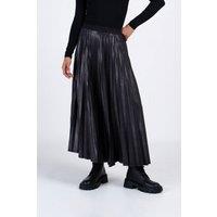 Kettlewell Women's Metallic Full Pleated Skirt in Dark Grey | Size: 16