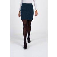 Kettlewell Women's Hayden Suede Skirt in Dark Blue | Size: 18