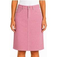 Kettlewell Women's Darla Knee-Length Twill Skirt in Dusty Pink | Size: 14