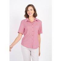 Kettlewell Women's Short Sleeve Crinkle Shirt in Dusty Pink | Size: 12