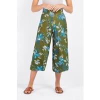 Kettlewell Women's Tropical Printed Culottes in Olive | Size: 12