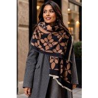 Lemon Daisy Accessories Women's Soft Autumn Winter Scarf Shawl in Black