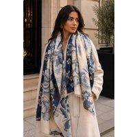 Lemon Daisy Accessories Women's Women's Soft Autumn Winter Scarf in Blue