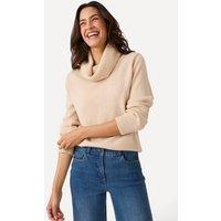Damart Women's Long sleeve jumper in Beige | Size: 26-28