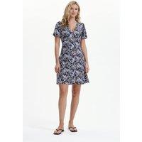 Finery London Women's Orlagh Floral Short Dress in Dark Navy | Size: 12