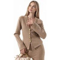 Busem Women's Cotton-Blend Cardigan in Camel | Size: Large