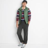 Lands' End Men's Serious Sweats Joggers in Charcoal | Size: Large