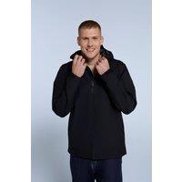 Animal Men's 'Elements' Waterproof Breathable Adjustable Hood & Cuffs Jacket in Jet Black | Size: XS