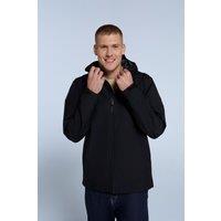 Animal Men's 'Elements' Waterproof Breathable Adjustable Hood & Cuffs Jacket in Jet Black | Size: 2XL