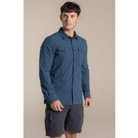 Craghoppers Men's NosiLife Loukkos Long Sleeved Shirt in Mid Blue | Size: XL