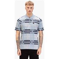 Luke 1977 Men's Castle Zip Neck Polo in Light Blue | Size: XL