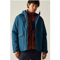 Regatta Men's Sterlings Hooded Waterproof Breathable Insulated Jacket in Blue | Size: Large