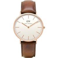 Daniel Wellington Men's DW00100006 Classic 40mm Quartz Watch in Brown