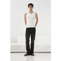 Giesto Men's mid-waist straight-leg jeans in Black | Size: Medium