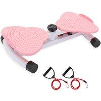 YnysTec Waist Twisting Disc Balance Board Abdominal Exercise Trainer in Pink | Size: 48-52 cm