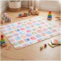 Living and Home Cartoon Reversible Foldable Baby Play Mat Crawling Mat with Carry Bag
