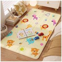 Living and Home Soft Reversible Foldable Baby Play Mat Crawling Mat with Carry Bag