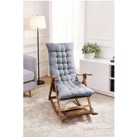 Living and Home 125cm x 48cm Grey Thickened Garden Bench Seat Cushion | Size: 125 cm x 48 cm