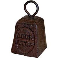 Four Candle Cast Iron Door Stop in Brown