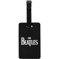 The Beatles Logo PU Luggage Tag in Black