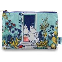 Moomin Travel Pouch Cotton (16cm x 24cm) - (Riviera) in Blue | Size: 16 cm x 24 cm
