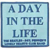 Beatles Patch A Day In The Life Sgt Pepper Official embroidered Iron on in Blue