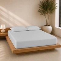 Lazzaro Home Exclusive Microfiber Fitted Sheets 40cm Extra Deep Pocket in Light Grey | Size: Double