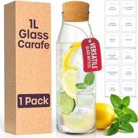 volila 1L Glass Carafe with Lid in Clear | Size: 1 Pack