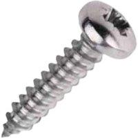 Securpak Zinc Plated Pan Self Tapping Screws (Pack of 40) in Silver