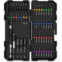 NANWEI Durable Screwdriver Bit Set 45PCS Impact Tough Black