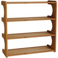 PAWNORA 4 Tiers Vertical Shoe Rack 50x20x51cm in Brown | Size: 50 x 20 x 51 cm