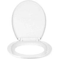 PAWNORA UNIVERSAL TOILET SEAT White Plastic