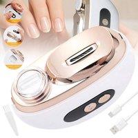 NESTLUNE 2in1 Electric Nail Clippers Nail File Safe Automatic in White | Size: 100g