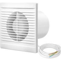 NESTLUNE 4 INCH Ventilation Extractor Exhaust Fan in White