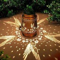 EONLION Garden Light Hanging Solar Lanterns in Bronze | Size: 100 cm