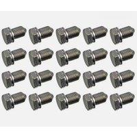 EONLION 20Pcs Oil Sump Plugs M14x1.5x22 in Silver | Size: 1000mm 2000mm