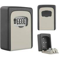 Kelvenix 4 Digit Wall Mounted Key Safe Box Home Outdoor in Dark Grey