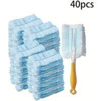 SPETLEK 40PCS Fluffy Duster Refills Flash Dust in Light Blue | Size: 0.6m2
