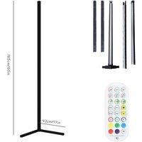 PAWNORA 65 RGB Floor Lamp Corner Standing LED Mood Colour Changing Remote in Black