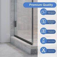 NESTLUNE Black Shower Screen Seal Strip For 4-6mm Glass