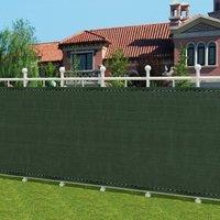 NESTLUNE 1.2m x 6m Privacy Screen Netting Garden Screening Fencing in Green | Size: 0.6m2