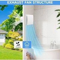 EONLION Silent Bathroom Extractor Fan Standard 100MM Kitchen in White