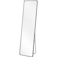 Living and Home Metal Frame Full Length Mirror with Stand in Black