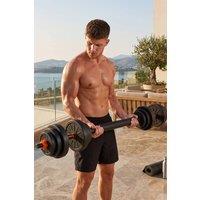 Living and Home Adjustable 4-in-1 Dumbbell Set in Black