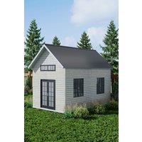 Garden Sanctuary Durable Steel Corrugated Panels Roof Sheets Set of 12 in Charcoal