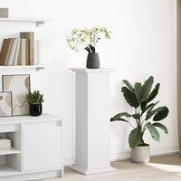 Berkfield Home Display Stand with Storage White 31x30x90 cm Engineered Wood | Size: 31 x 30 x 90 cm
