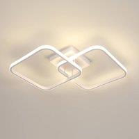 Pheashine White Square LED Ceiling Light 42W 4500K Neutral Light Aluminium Lamp