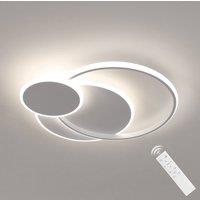 Pheashine White Circle LED Ceiling Light 38W Dimmable Remote Control Flush Lamp