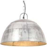 Berkfield Home Industrial Vintage Hanging Lamp 25 W Silver Round 41 cm E27