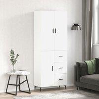Berkfield Home Highboard White 69.5x34x180 cm Engineered Wood